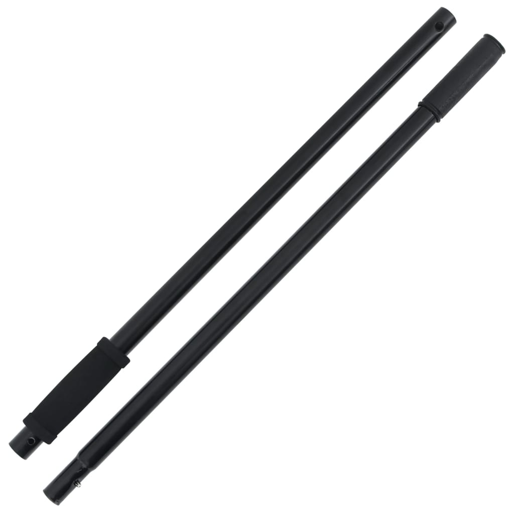 Heugabel-Stiel Ø3,5X127,5 Cm Schwarz Stahl