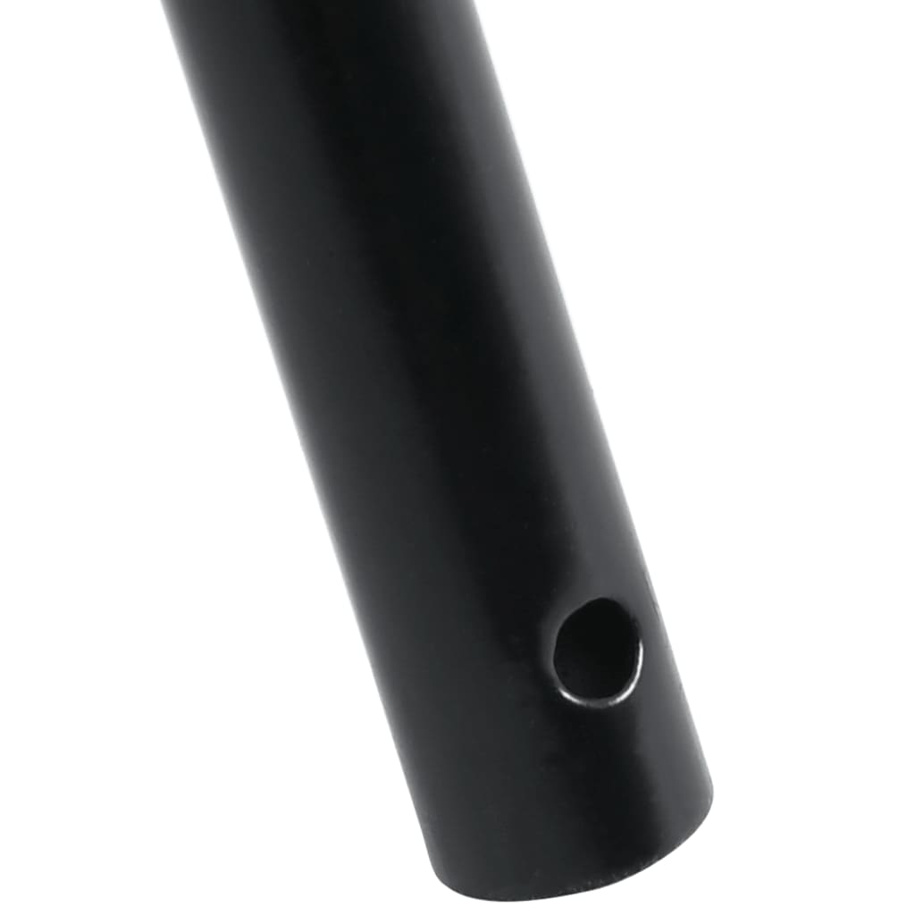 Heugabel-Stiel Ø3,5X127,5 Cm Schwarz Stahl