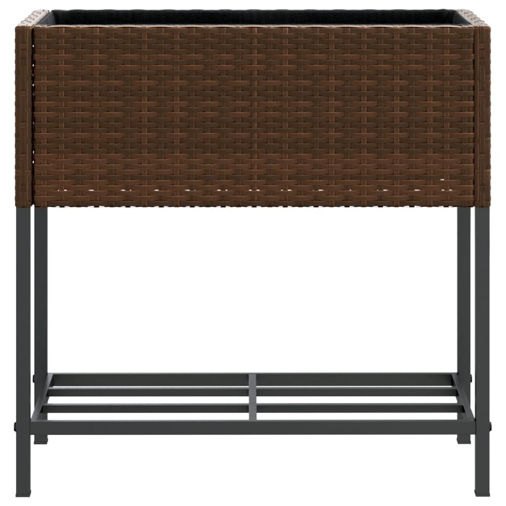Pflanzkübel Mit Ablage Poly Rattan