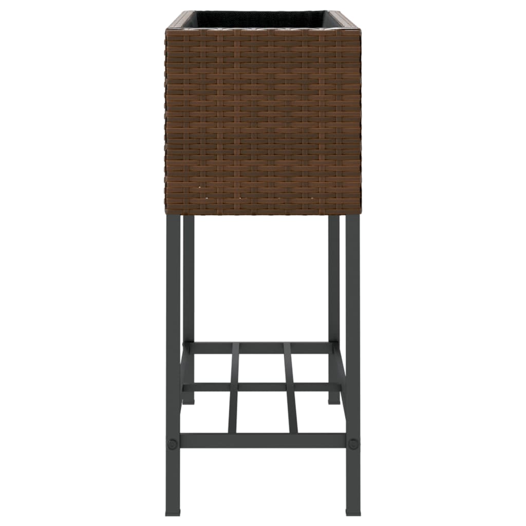 Pflanzkübel Mit Ablage Poly Rattan
