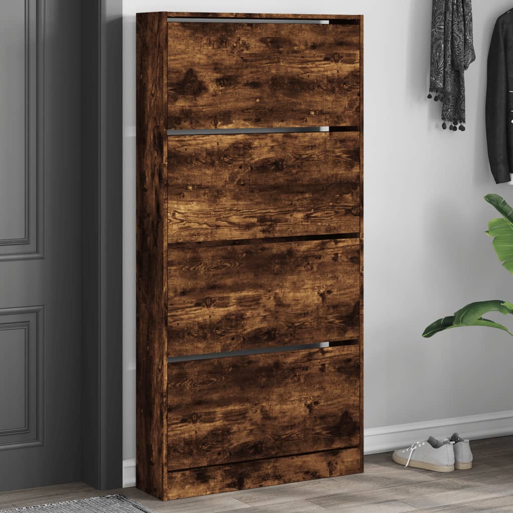 Schuhschrank Holzwerkstoff Räuchereiche
