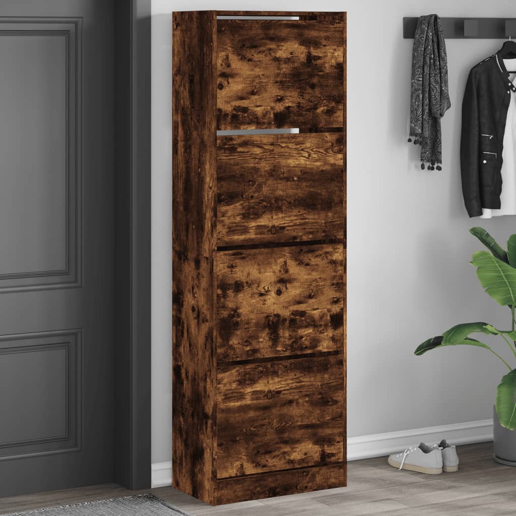 Schuhschrank Holzwerkstoff Räuchereiche