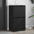 Schuhschrank Holzwerkstoff Schwarz
