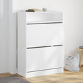 Schuhschrank 60X34X116 Cm Holzwerkstoff Weiß