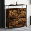 Schuhschrank 60X34X112 Cm Holzwerkstoff Räuchereiche
