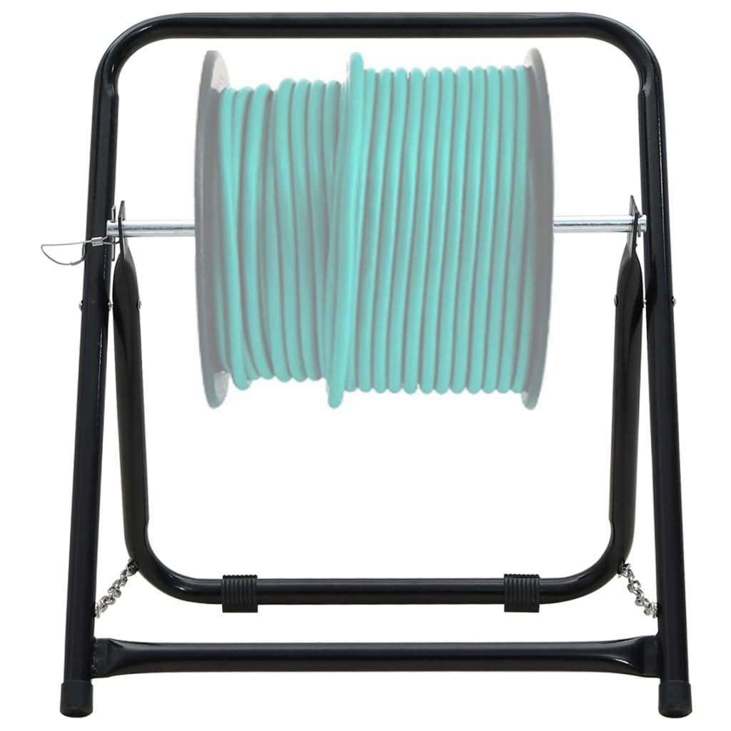 Schlauchwagen 48 Cm 45 Kg Schwarz Pulverbeschichteter Stahl