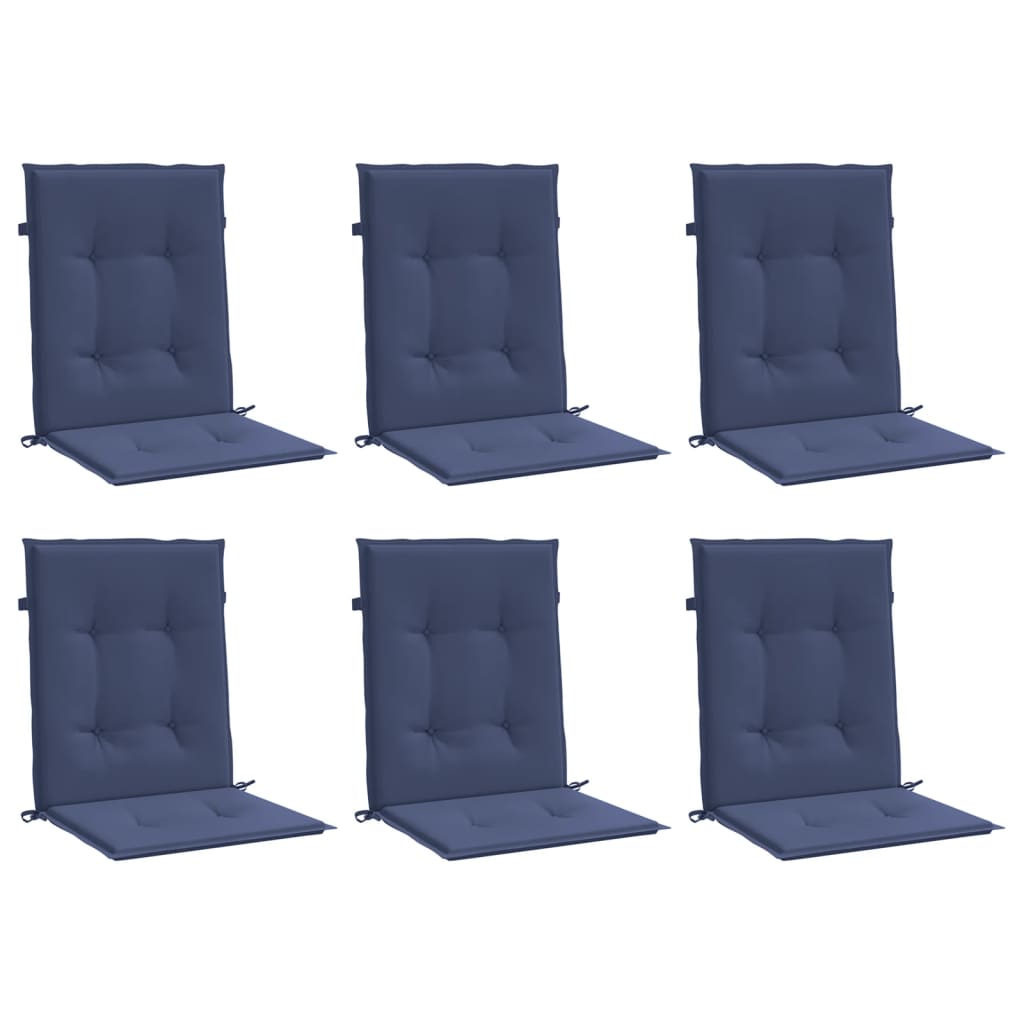 Niedriglehner-Auflagen 6 Stk. Stoff