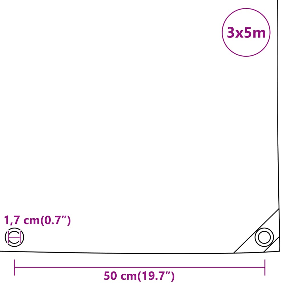Abdeckplane 650 G/M² Anthrazit