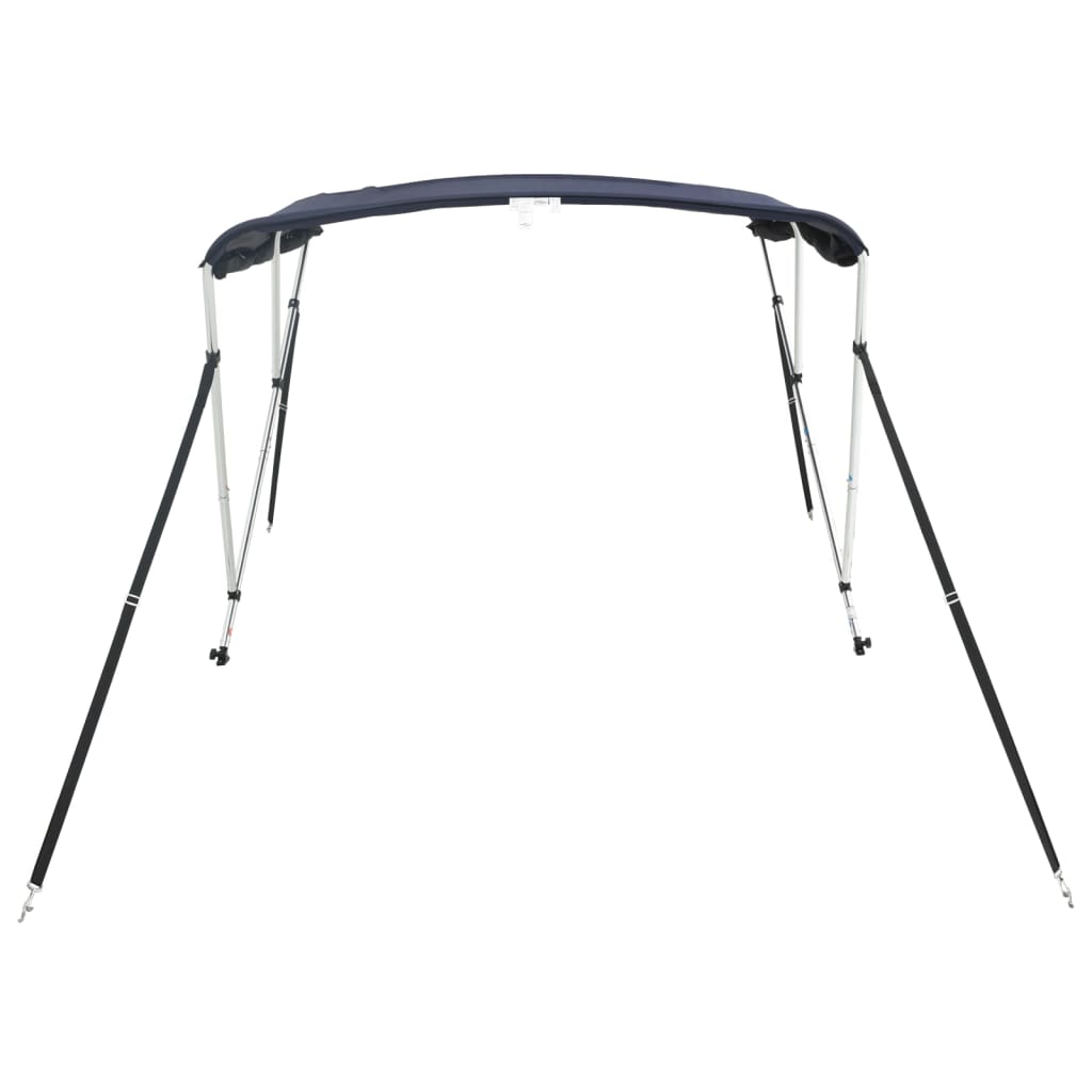 3-Bow Bimini-Top Mit Mesh-Seitenteilen Blau Und Schwarz