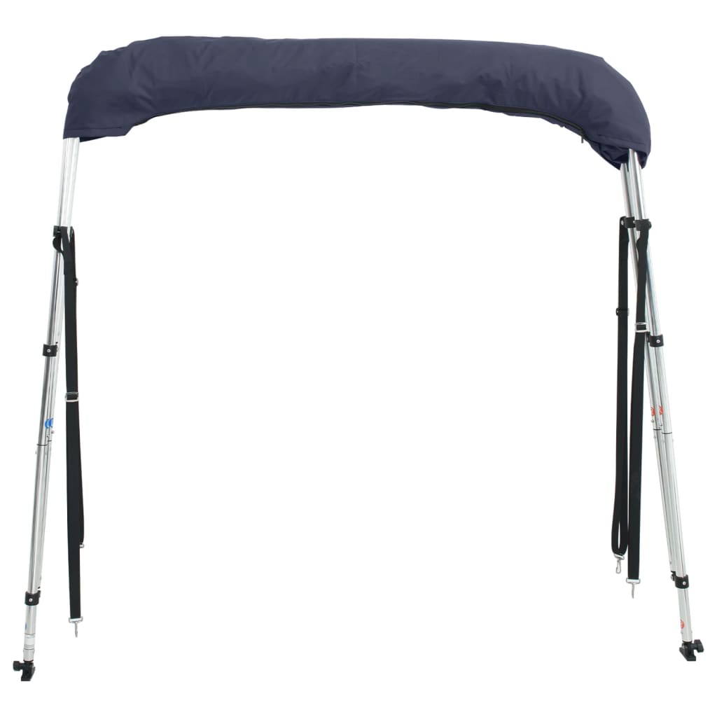 3-Bow Bimini-Top Mit Mesh-Seitenteilen Blau Und Schwarz