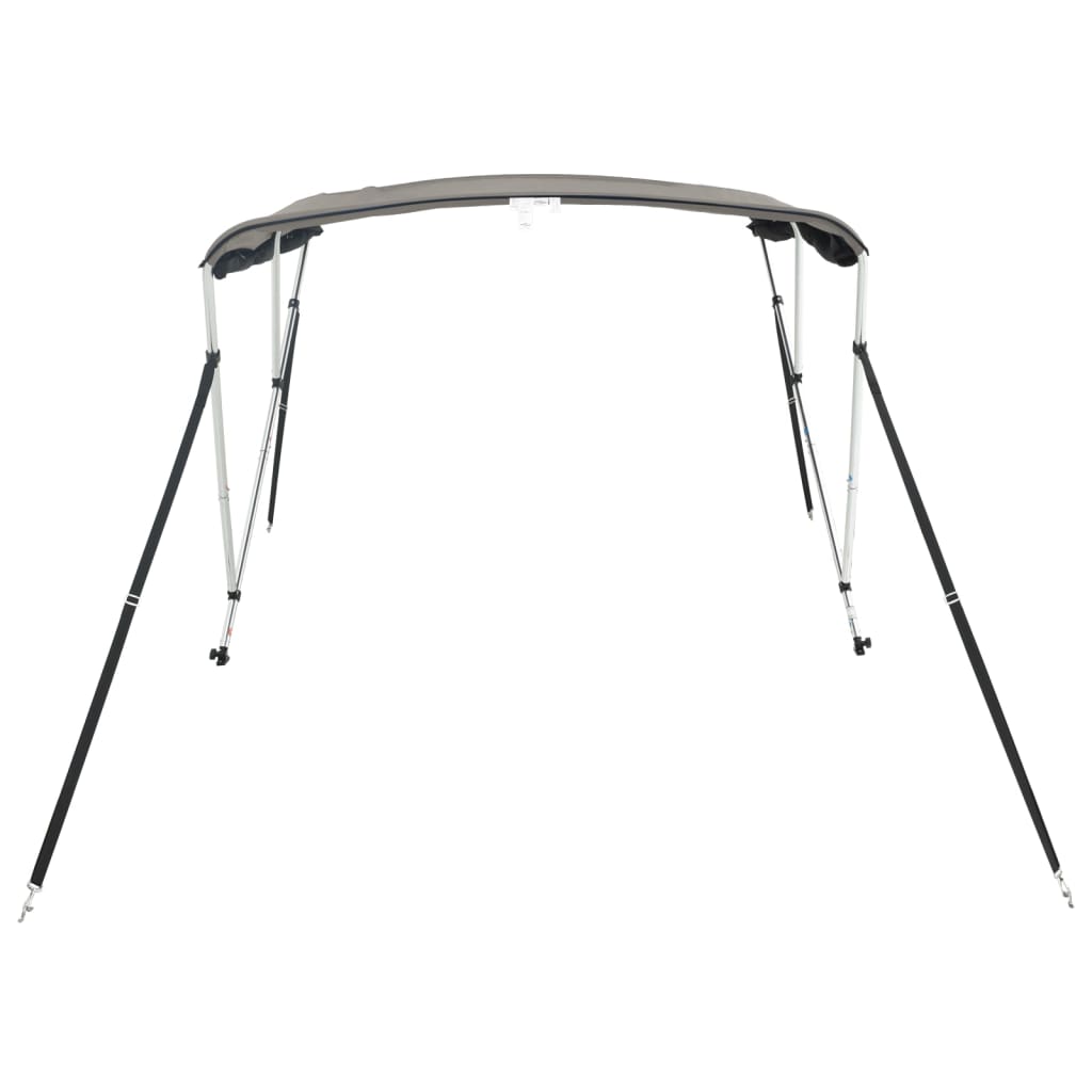 3-Bow Bimini-Top Mit Mesh-Seitenteilen Anthrazit Und Schwarz