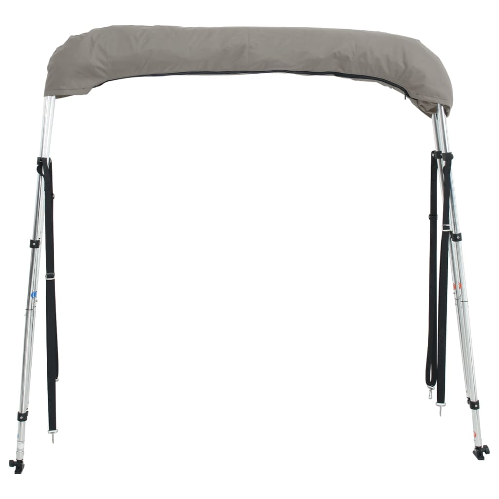 3-Bow Bimini-Top Mit Mesh-Seitenteilen Anthrazit Und Schwarz