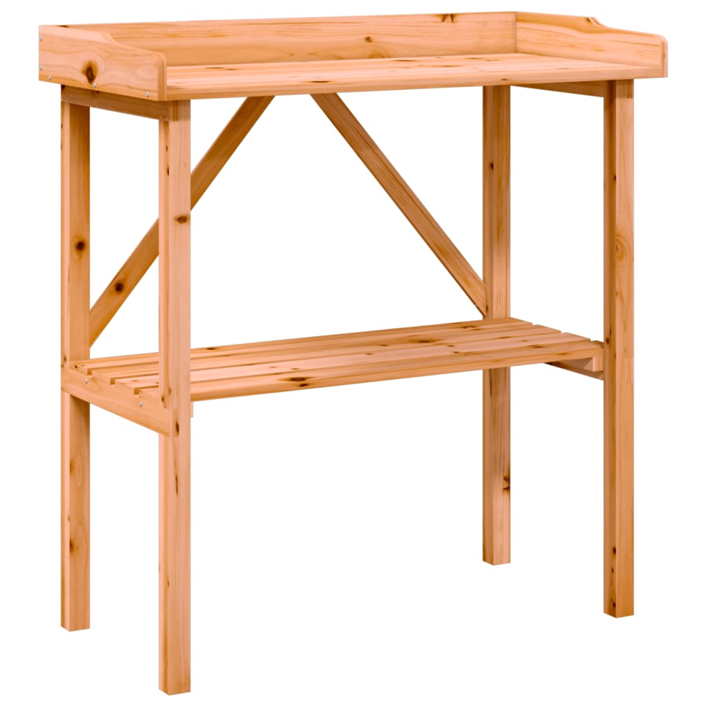 Pflanztisch Mit Ablage 78X38X82,5 Cm Massivholz Tanne