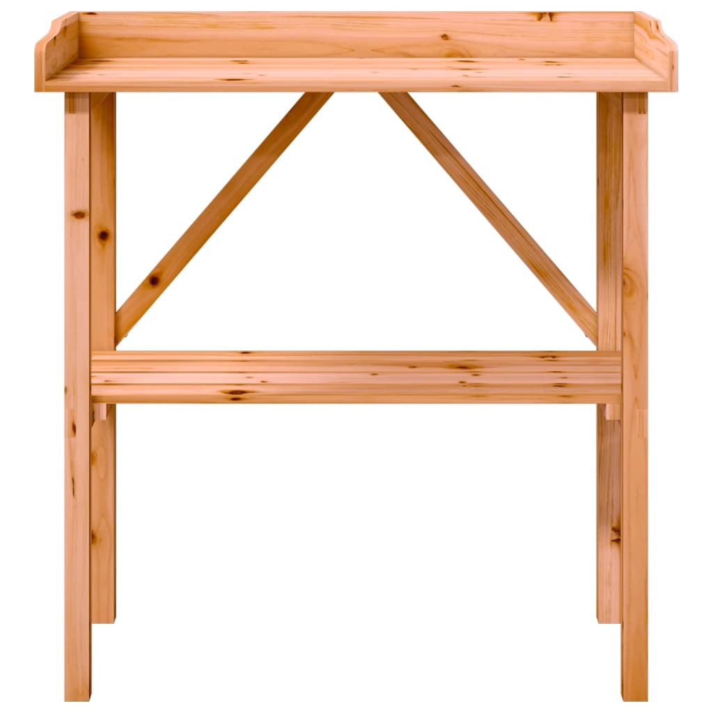 Pflanztisch Mit Ablage 78X38X82,5 Cm Massivholz Tanne