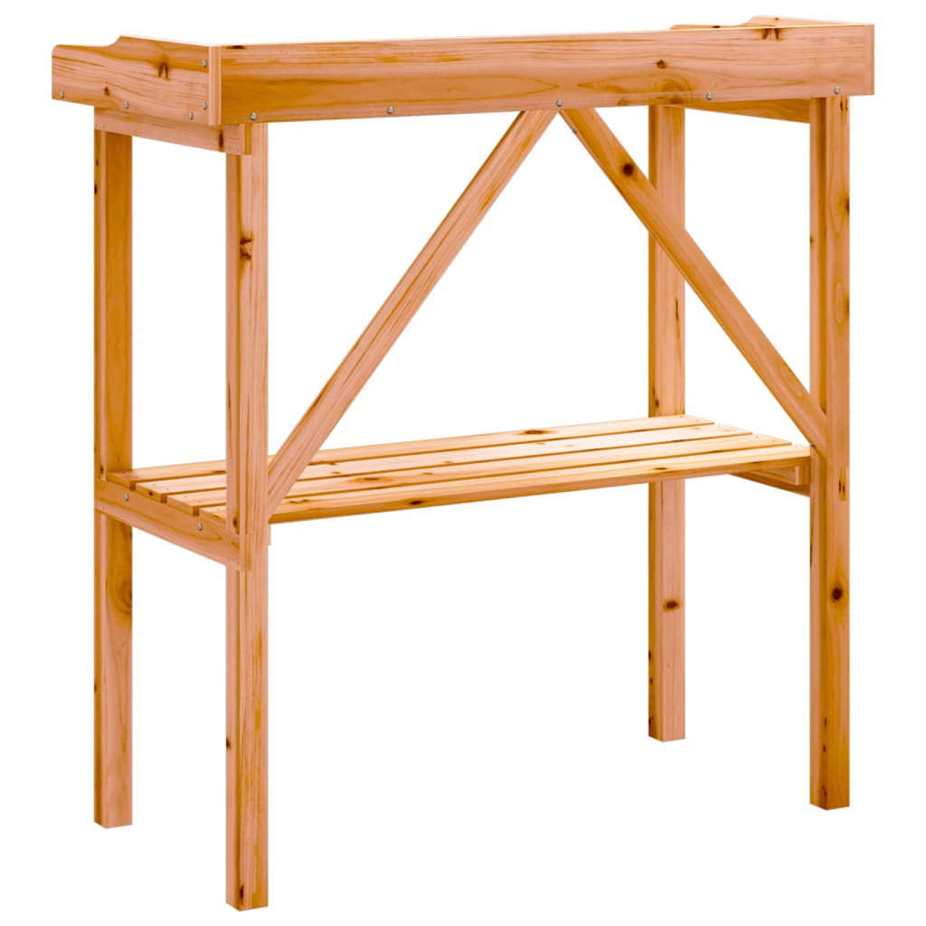 Pflanztisch Mit Ablage 78X38X82,5 Cm Massivholz Tanne