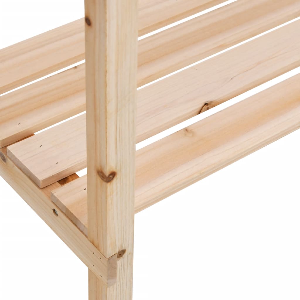 Pflanztisch Mit Ablagen 78X38X82,5 Cm Massivholz Tanne
