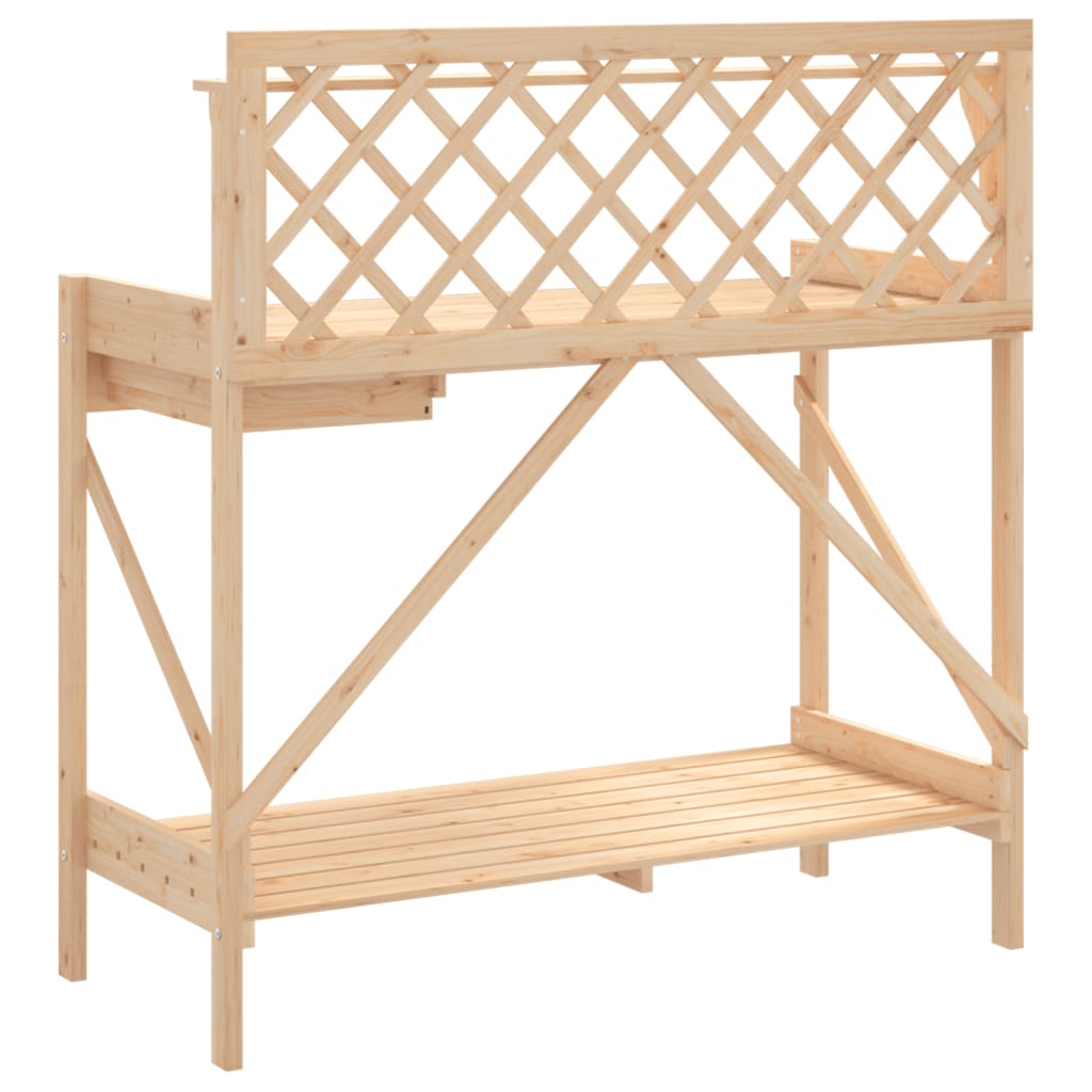Pflanztisch Mit Rankgitter Massivholz Tanne