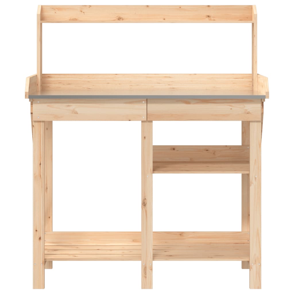 Pflanztisch Mit Ablagen Massivholz Tanne