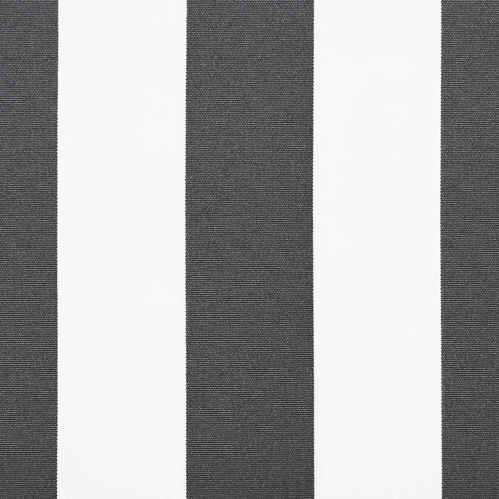 Markise Manuell Anthrazit & Weiß 450X300 Cm Grau