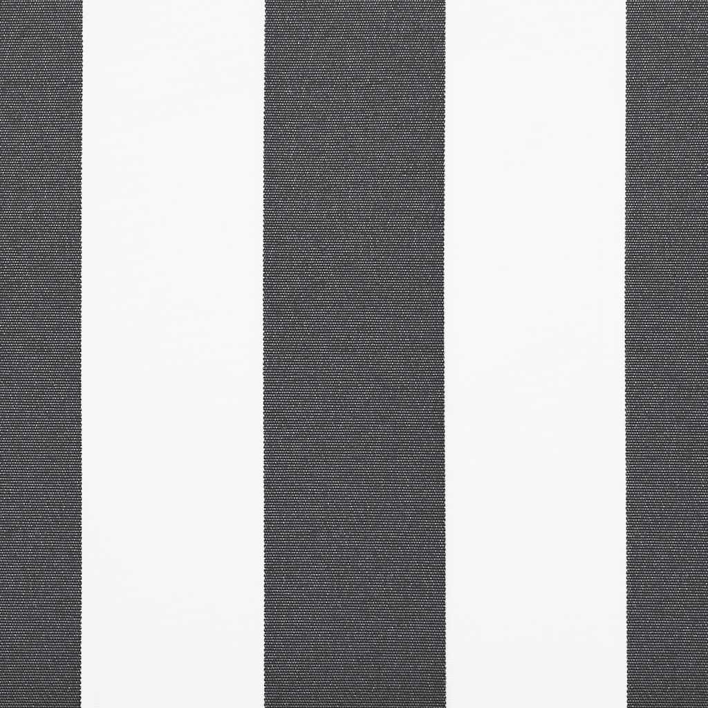 Markise Manuell Anthrazit & Weiß 400X300 Cm Grau