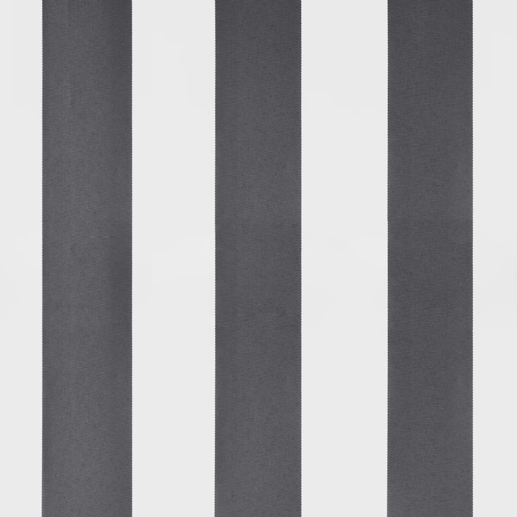 Markise Einziehbar Anthrazit & Weiß 3,5X2,5 M Stoff & Aluminium Anthrazit Und Weiß