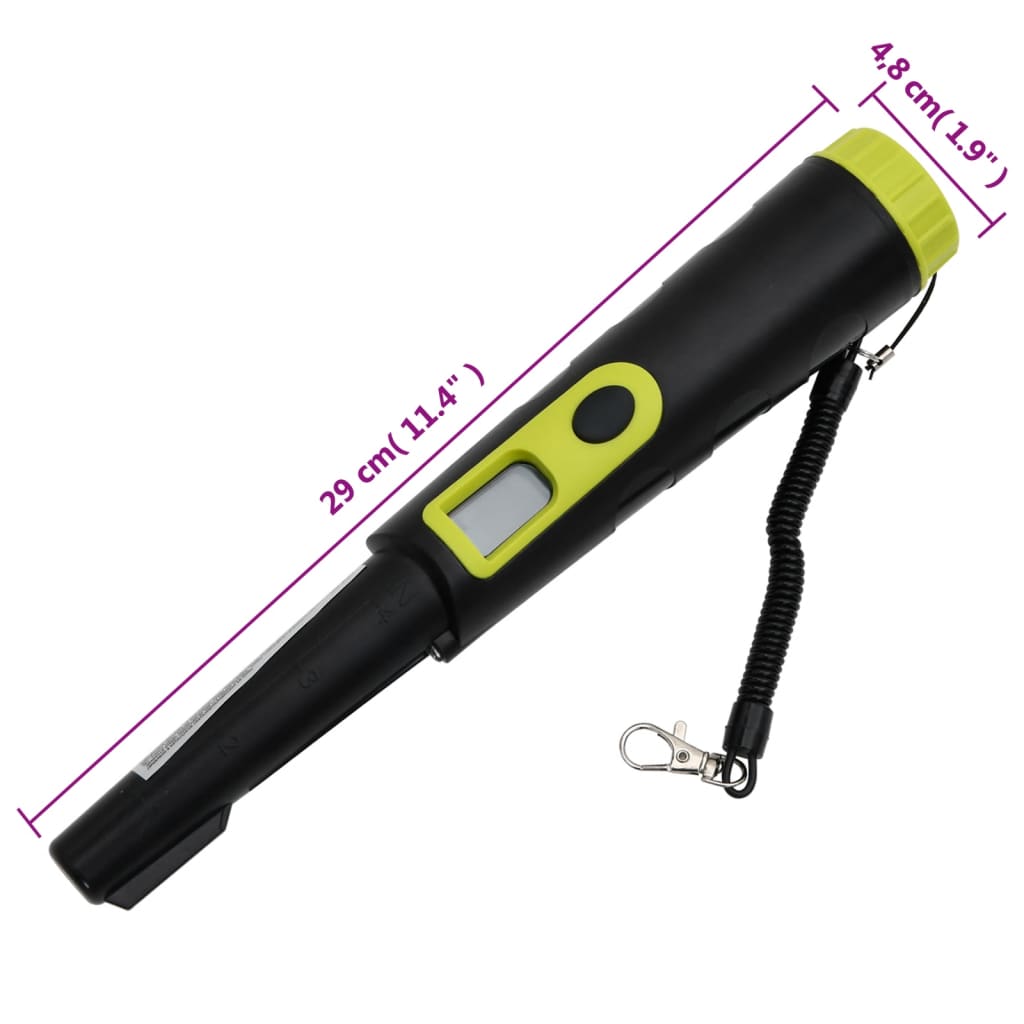 Metalldetektor-Pinpointer -Display Schwarz Und Gelb
