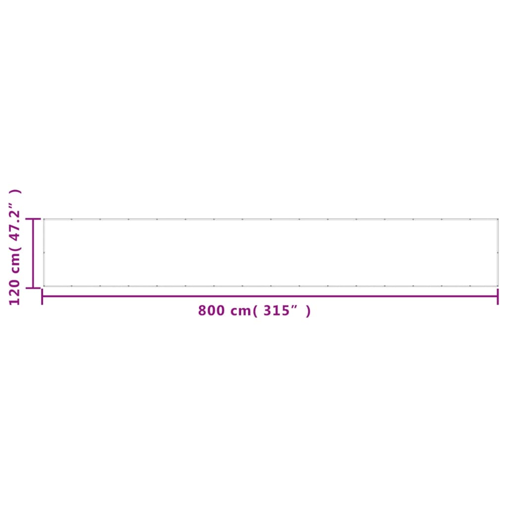 Balkon-Sichtschutz N 100% Polyester-Oxford Sandfarbe
