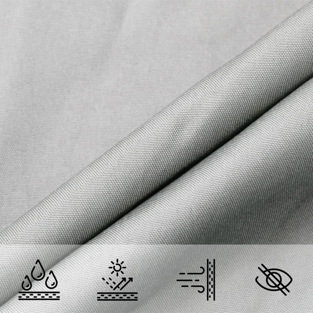 Sonnensegel 7X5 M 100% Polyester Oxford Hellgrau