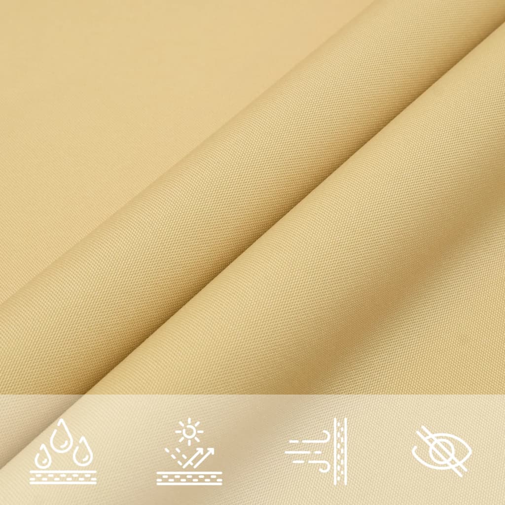 Sonnensegel 8X5 M 100% Polyester Oxford Sandfarbe