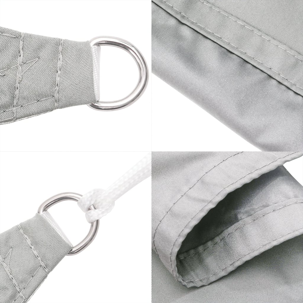 Sonnensegel 4X4X5,8 M 100% Polyester Oxford Hellgrau
