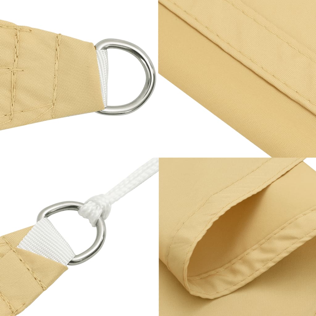 Sonnensegel 100% Polyester Oxford Sandfarbe