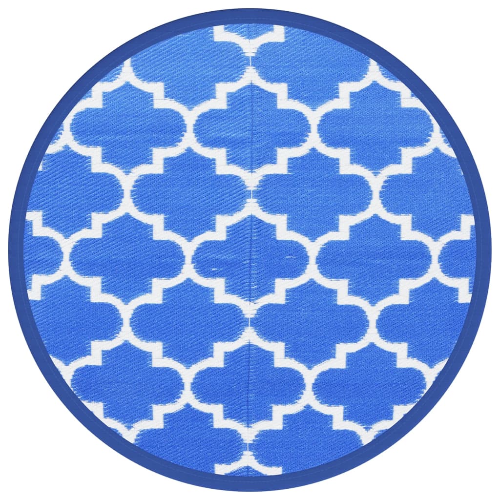 Outdoor-Teppich Arakil Ø120 Cm Pp Blau