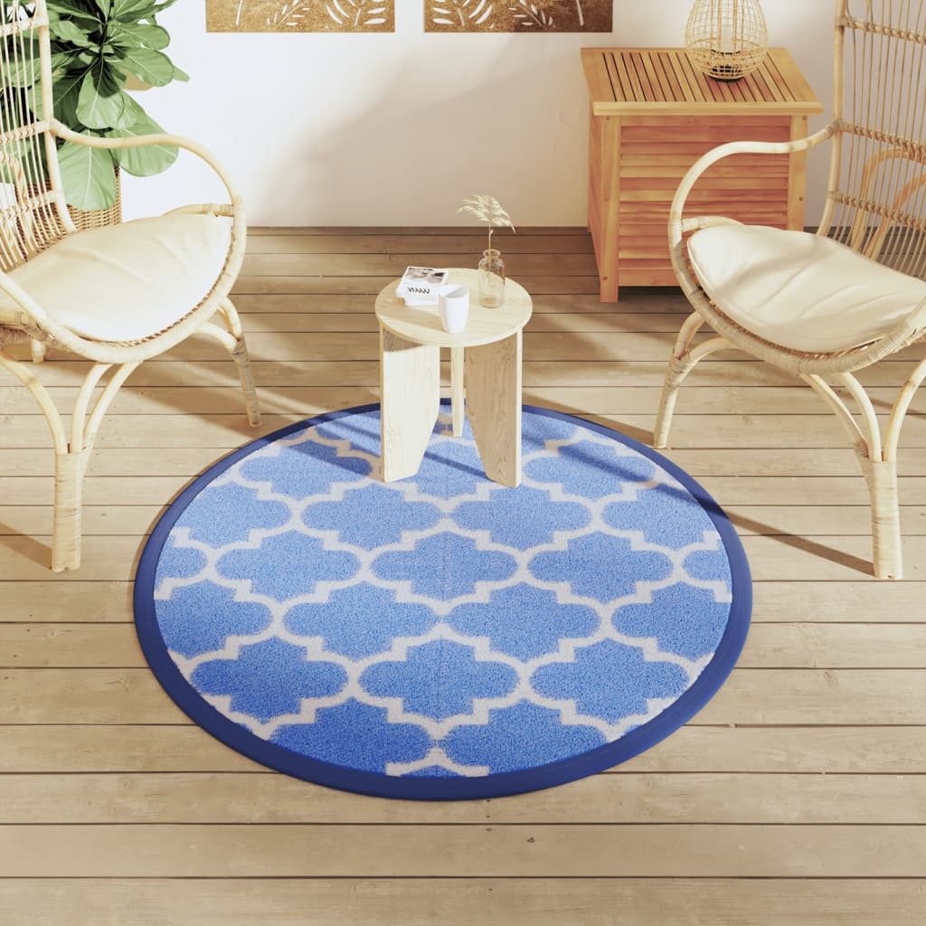 Outdoor-Teppich Arakil Ø120 Cm Pp Blau