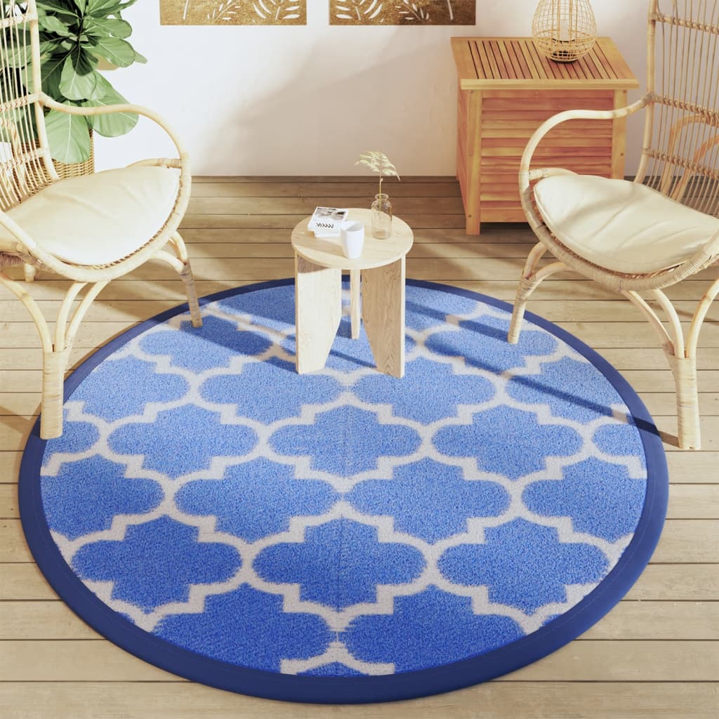 Outdoor-Teppich Arakil Ø160 Cm Pp Blau