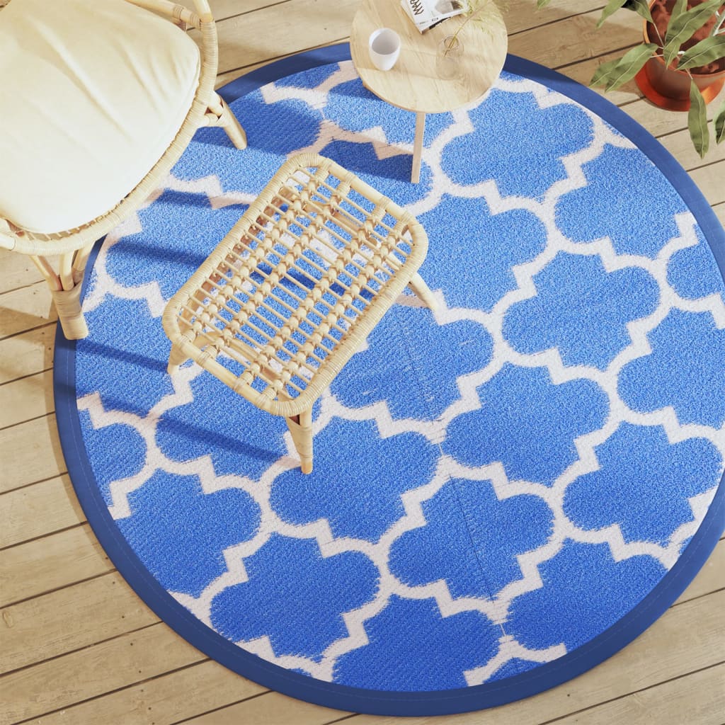 Outdoor-Teppich Arakil Ø160 Cm Pp Blau