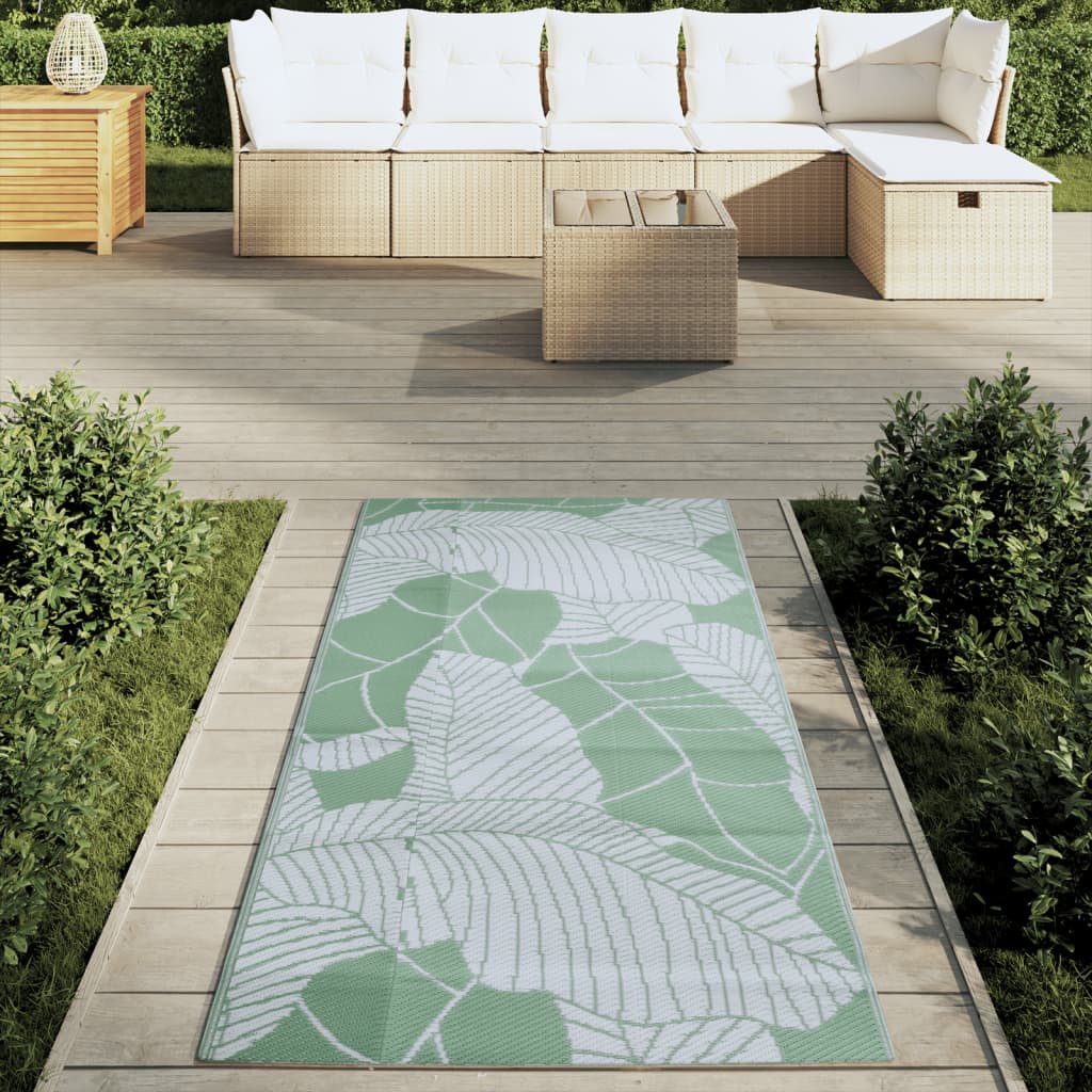 Outdoor-Teppich Arakil Grün Pp Blatt
