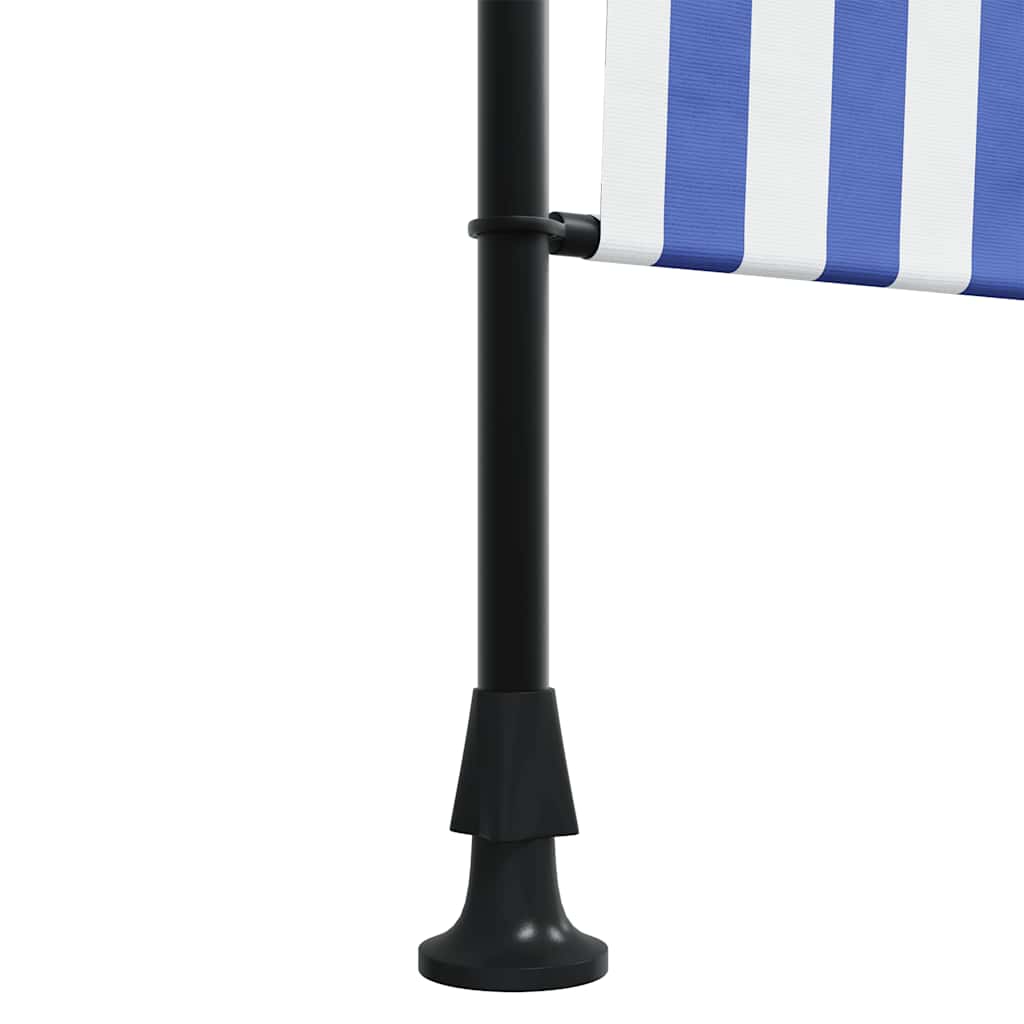 Außenrollo Und Weiß Stoff Und Stahl Blau