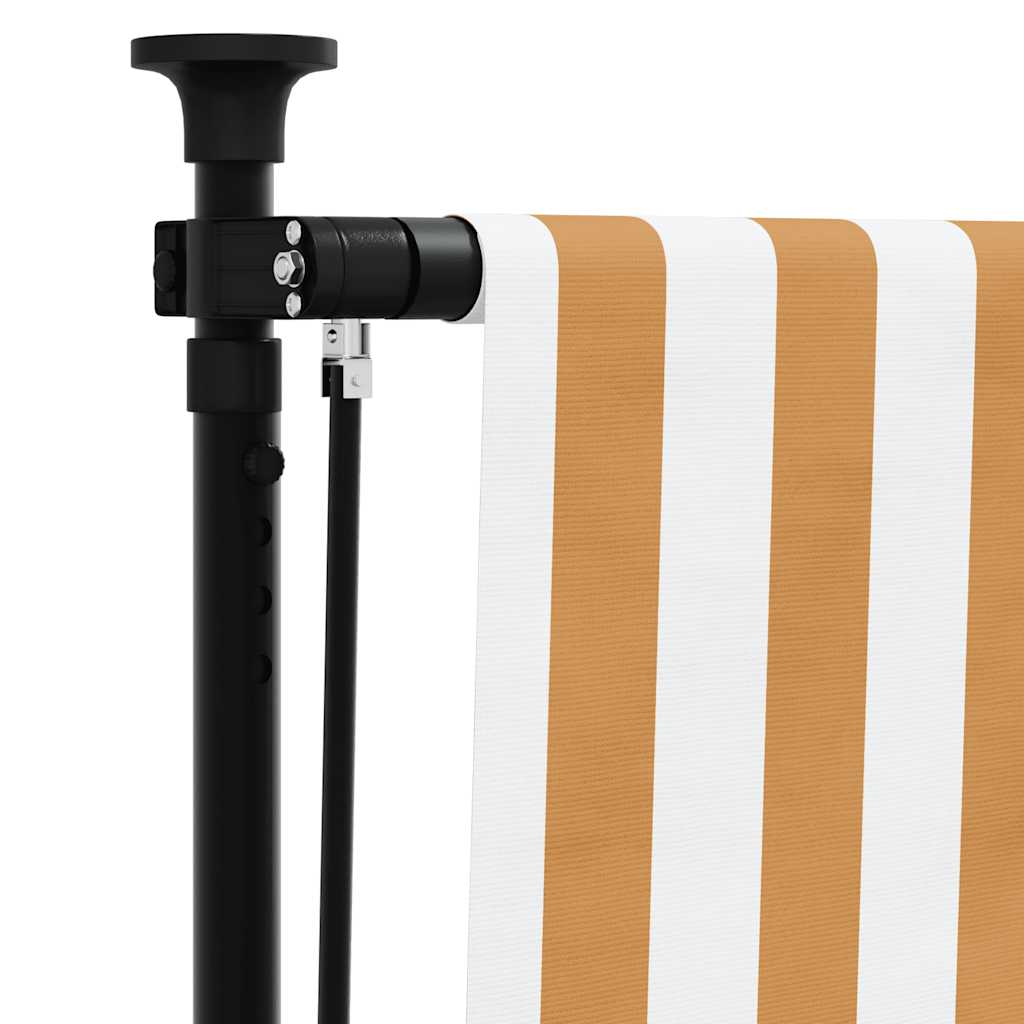 Außenrollo Und Weiß Stoff Und Stahl Orange