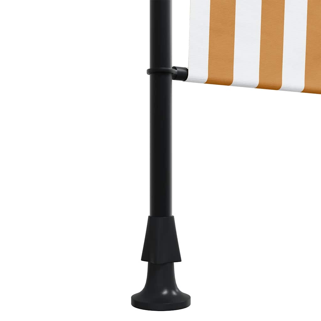 Außenrollo Und Weiß Stoff Und Stahl Orange