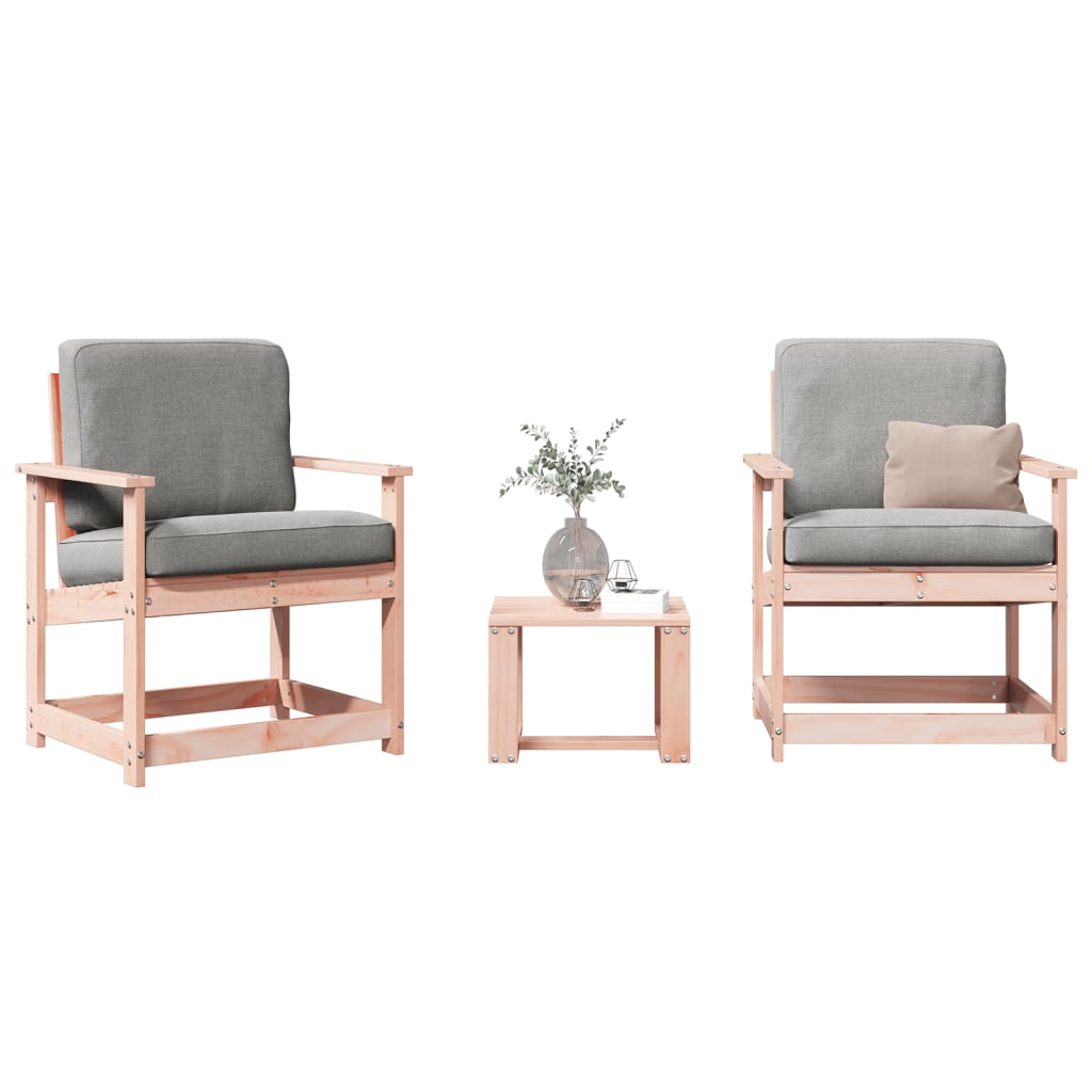 3-Tlg. Garten-Lounge-Set Kiefernholz Imprägniert