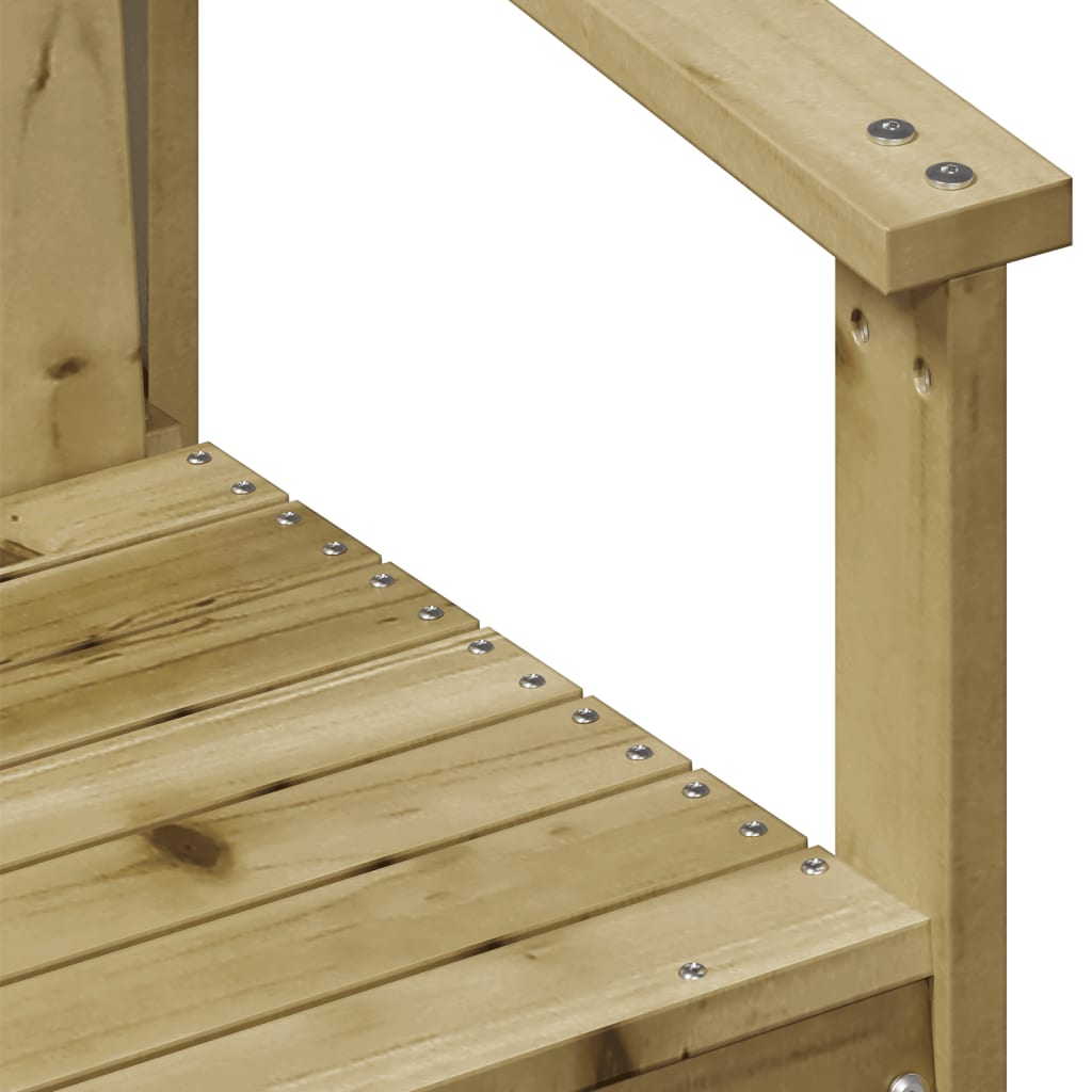 3-Tlg. Garten-Lounge-Set Kiefernholz Imprägniert