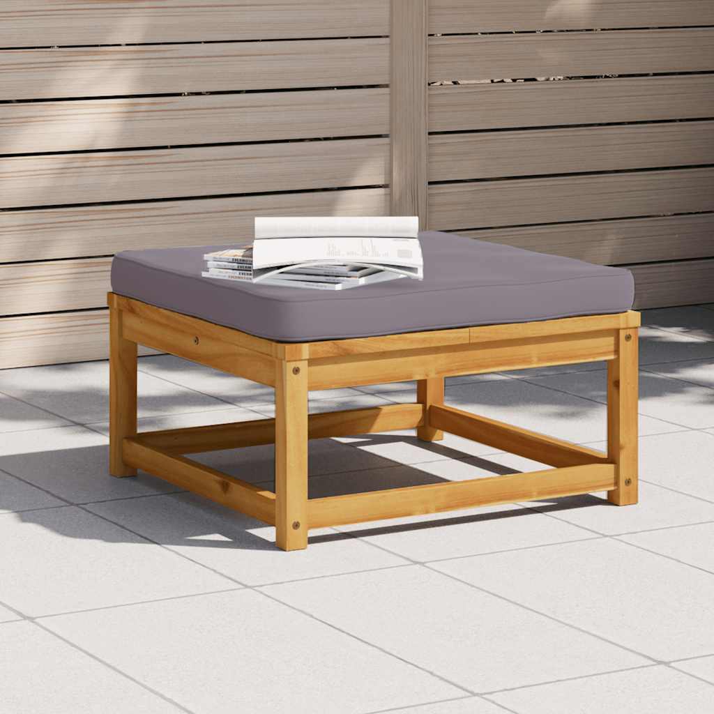 2-Tlg. Garten-Lounge-Set Mit Kissen Massivholz Akazie