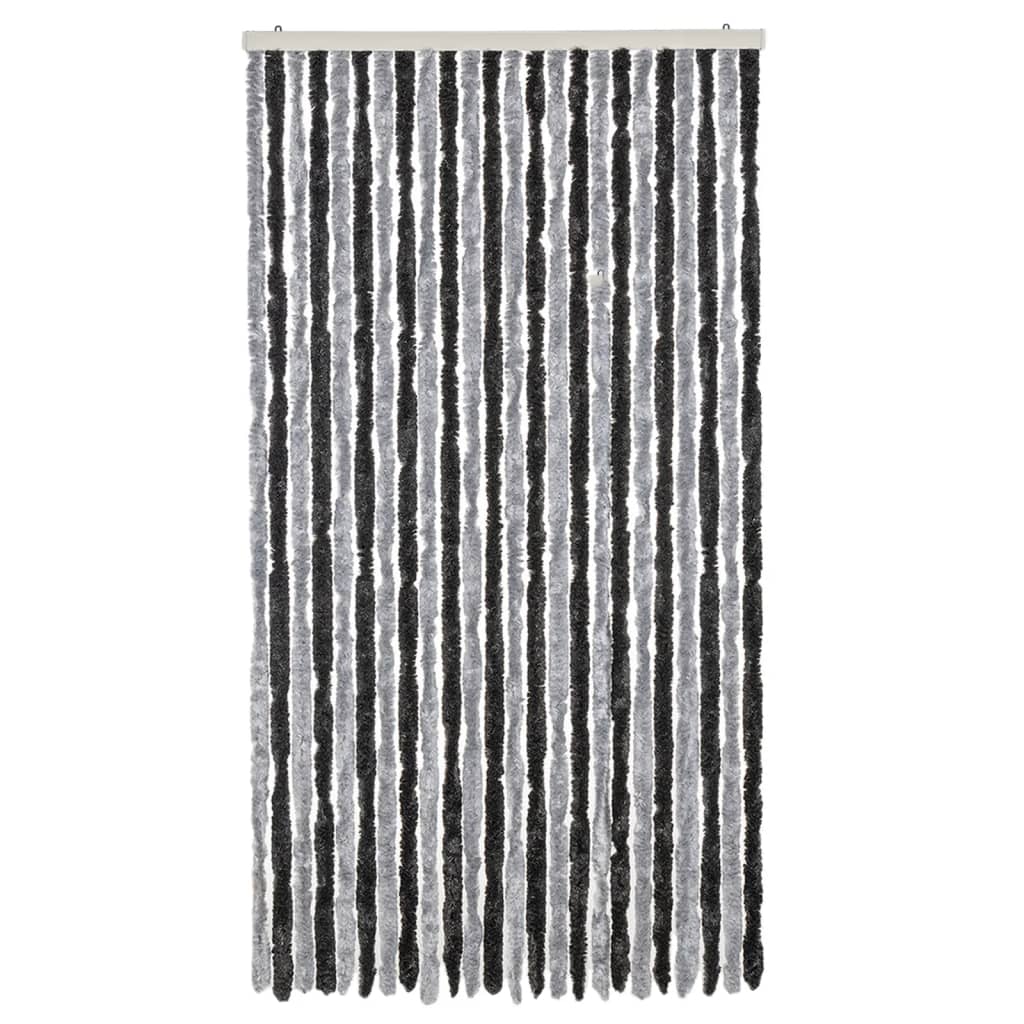 Fliegenvorhang Chenille Grau Und Schwarz