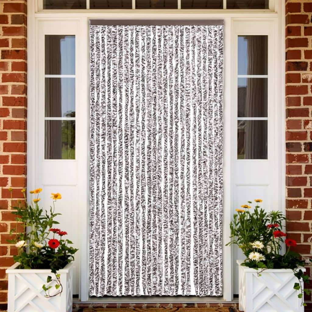 Insektenschutz-Vorhang Chenille Braun Und Beige