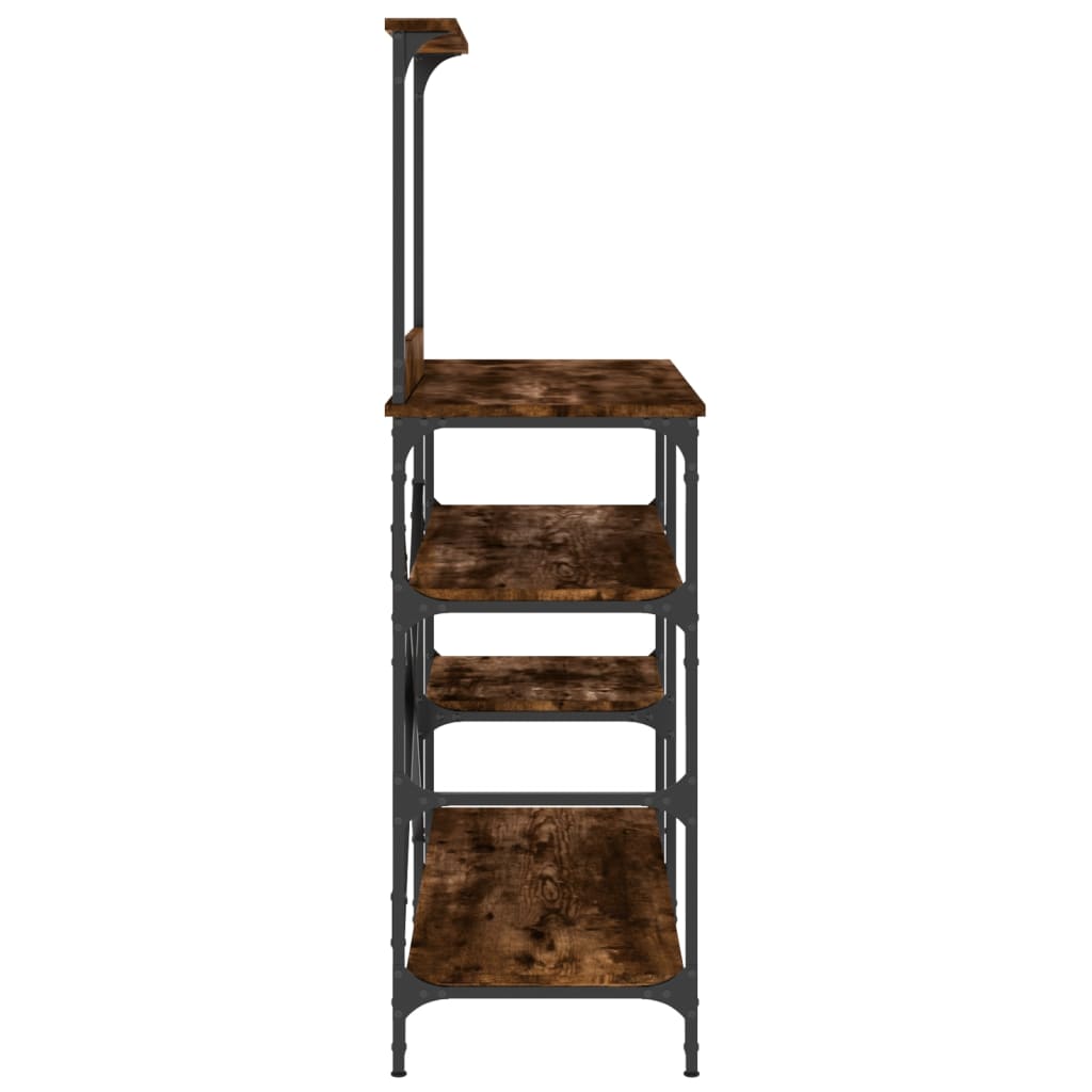 Bäckerregal 90X40X132 Cm Holzwerkstoff Und Metall