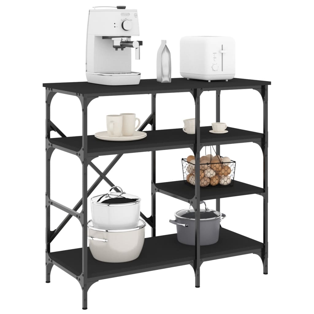 Bäckerregal Sonoma 90X40X84 Cm Holzwerkstoff Und Metall