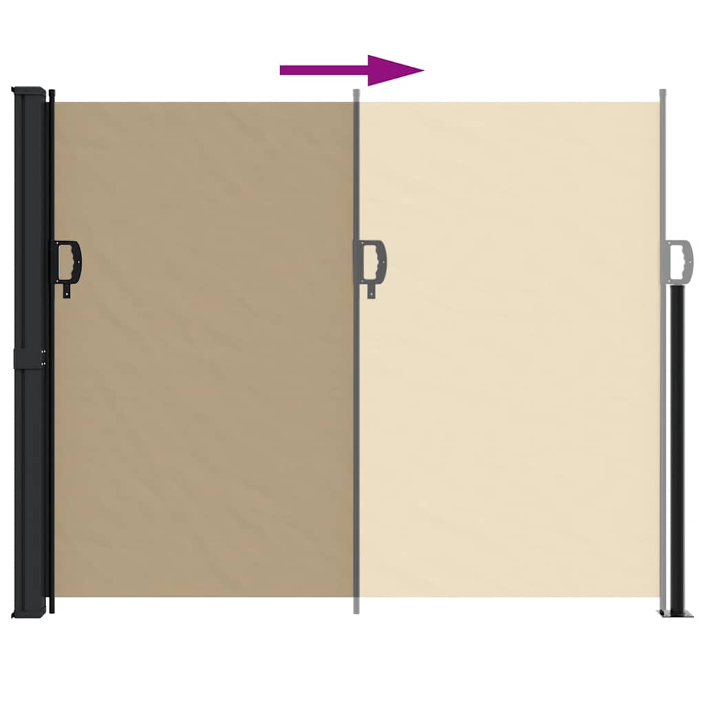 Seitenmarkise Ausziehbar Beige