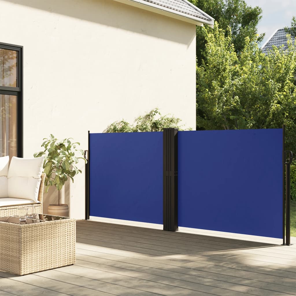 Seitenmarkise Ausziehbar Blau