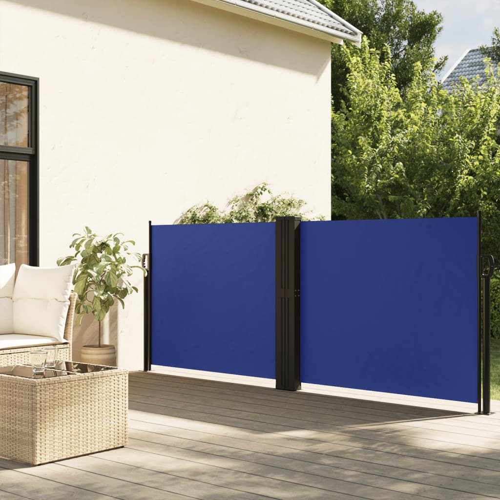 Seitenmarkise Ausziehbar Blau