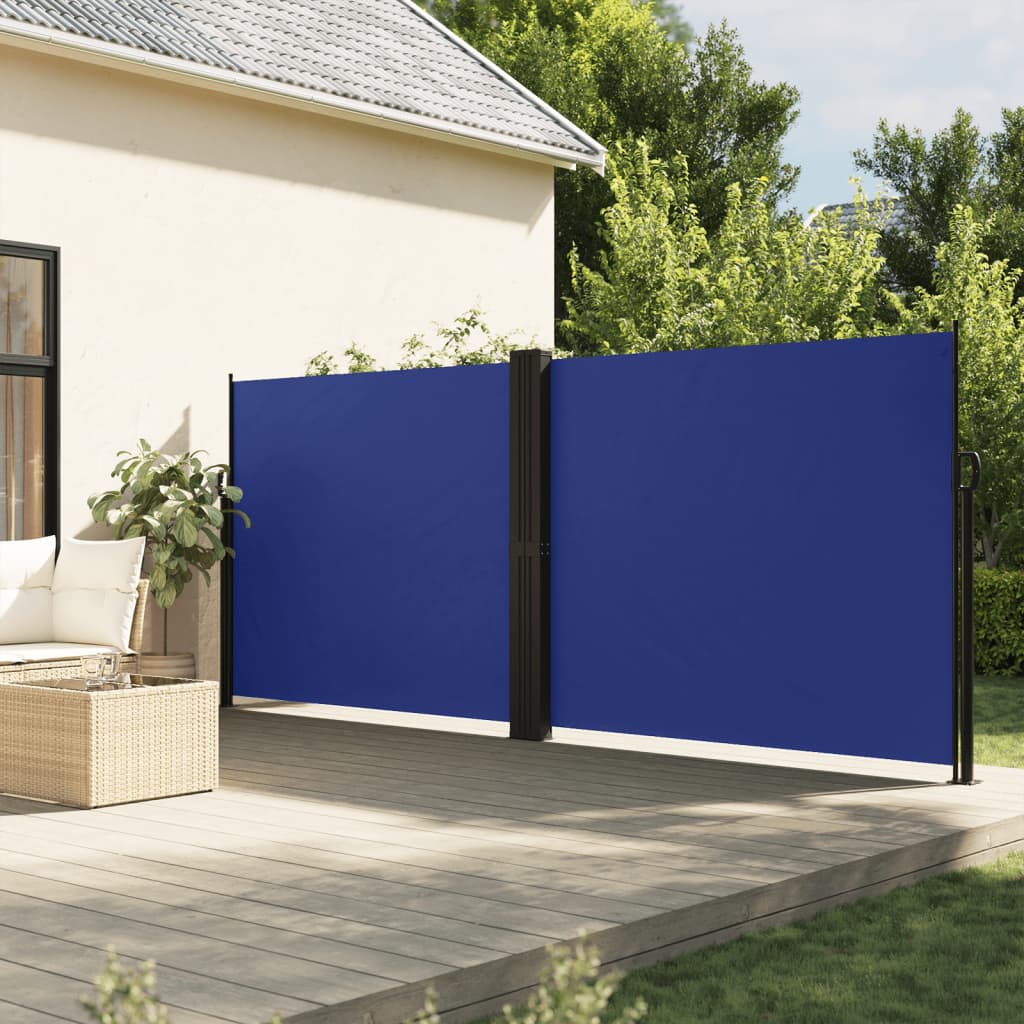 Seitenmarkise Ausziehbar Blau